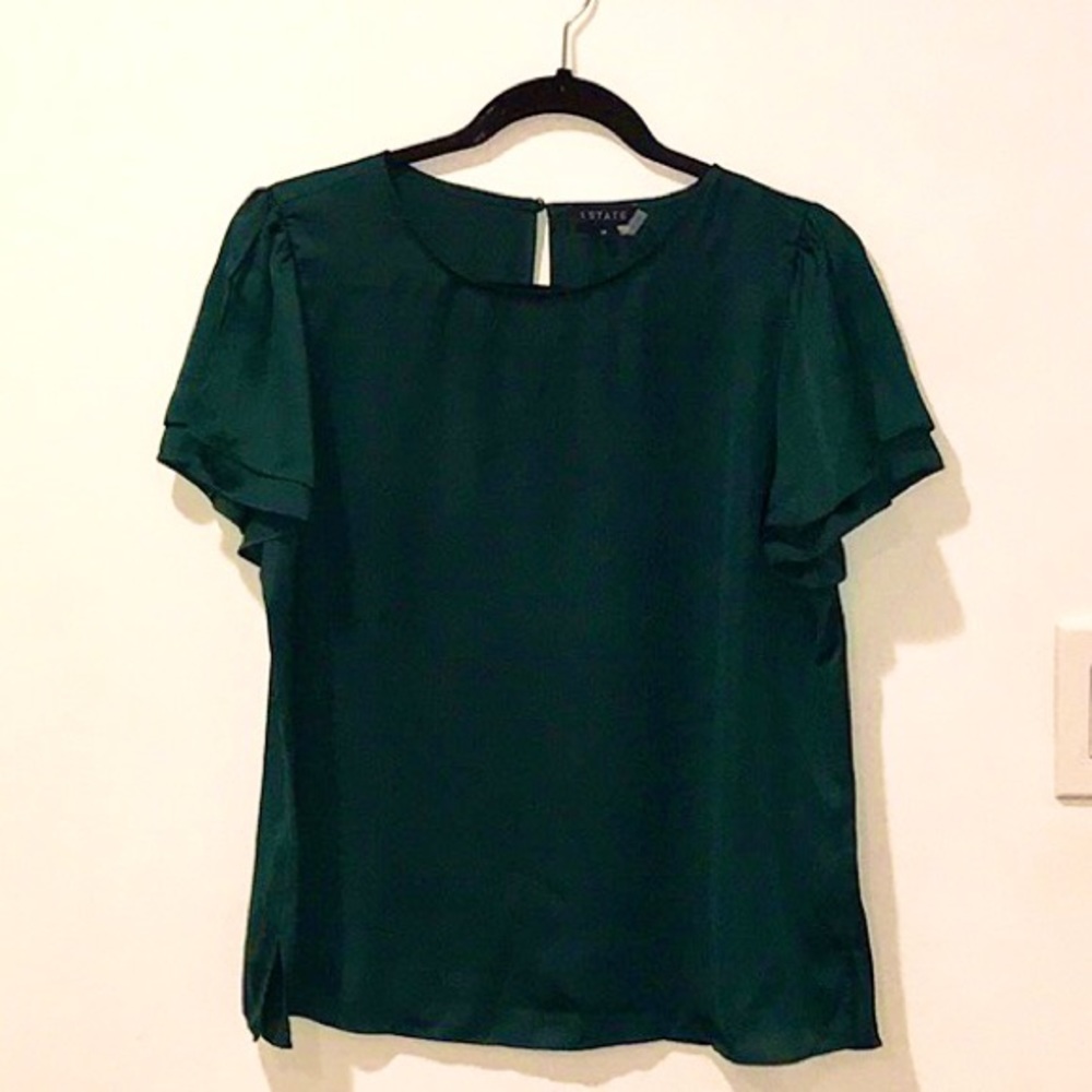 Silk office blouse